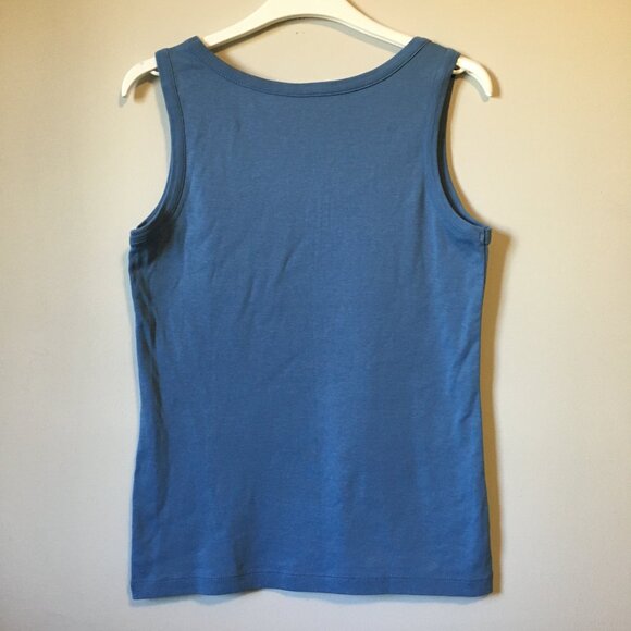 Northern Reflections Sky Blue Cotton Tank Top - Picture 2 of 10